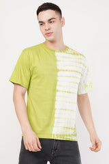 Lime Split Tie-Dye Tee